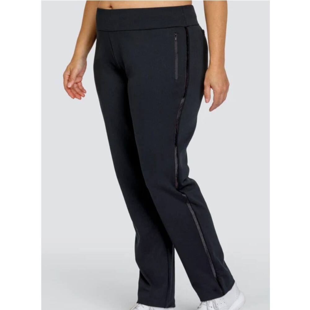 Tail Aubrianna Pull-on Golf Pant w/ Piping Onyx Black Size‎ 18 NWT